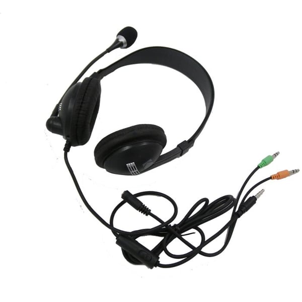 Kodak WHWM-5709 Dual Aux Wired Over Ear Headset Black Kodak WHWM-5709 Dual Aux Wired Over Ear Headset Black