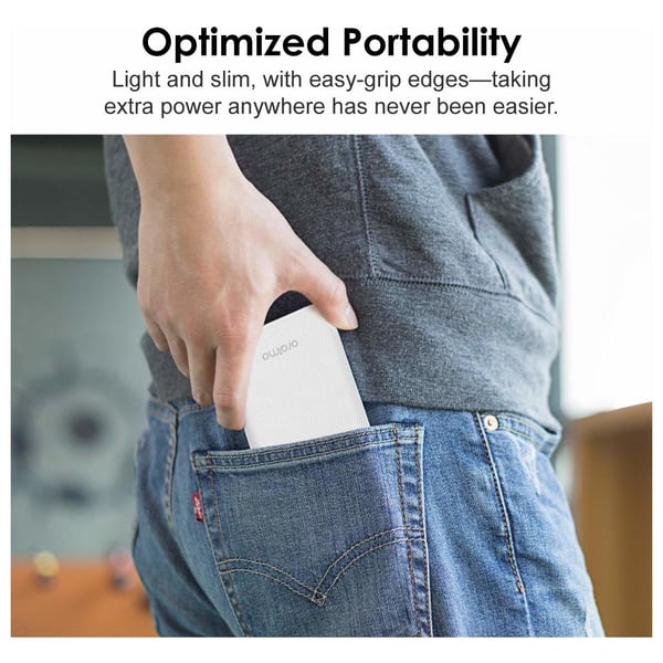 Oraimo Toast 10 Dual USB 10000mAh Power Bank White Oraimo Toast 10 Dual USB 10000mAh Power Bank White