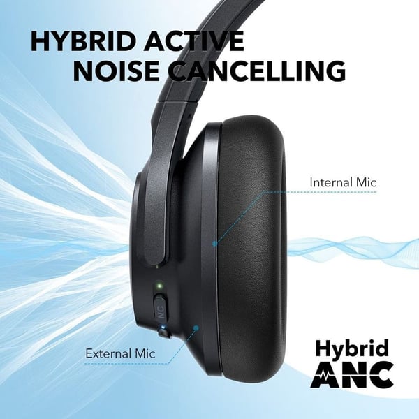 Anker A3025H11 Soundcore Life Q20+ Wireless On Ear Headphone Black Anker A3025H11 Soundcore Life Q20+ Wireless On Ear Headphone Black