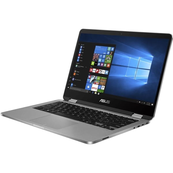 Asus VivoBook Flip 14 TP401MA-EC320T 2 in 1 Laptop - Celeron 1.1GHz 4GB 128GB Shared Win10Home 14inch HD Light Grey English/Arabic Keyboard Asus VivoBook Flip 14 TP401MA-EC320T 2 in 1 Laptop - Celeron 1.1GHz 4GB 128GB Shared Win10Home 14inch HD Light Grey English/Arabic Keyboard