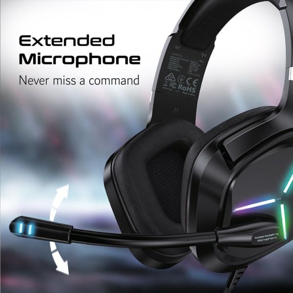 Vertux VT-HS-BLITZ-BLK Wired Over Ear Gaming Headphone Black Vertux VT-HS-BLITZ-BLK Wired Over Ear Gaming Headphone Black