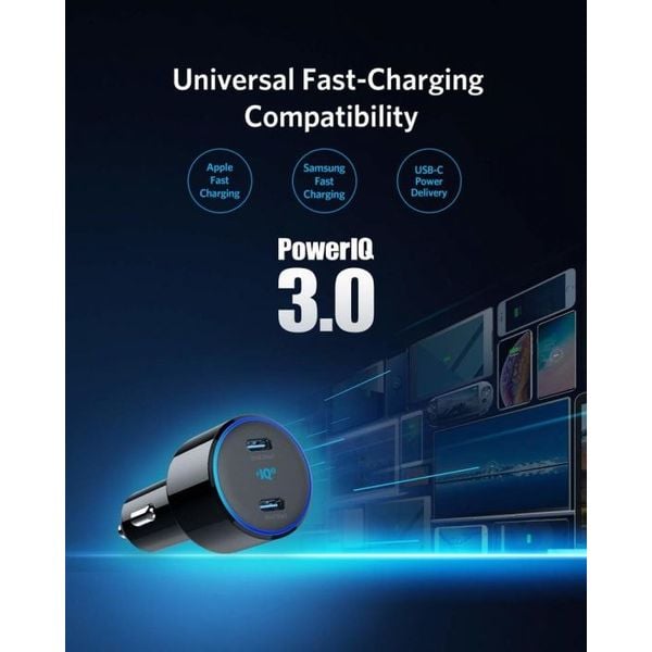 Anker A2725H11 Powererdrive+ Iii Duo Origin 2 USB C Black Anker A2725H11 Powererdrive+ Iii Duo Origin 2 USB C Black