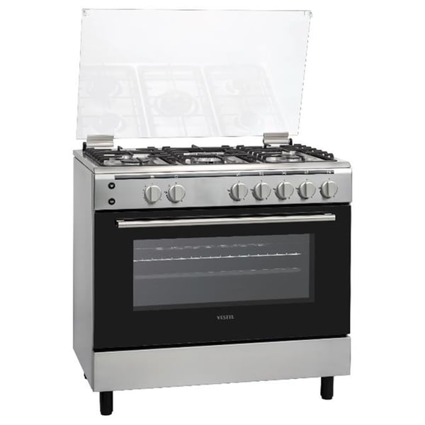 Vestel 5 Gas Burners Professional Cooker F96G51X Vestel 5 Gas Burners Professional Cooker F96G51X