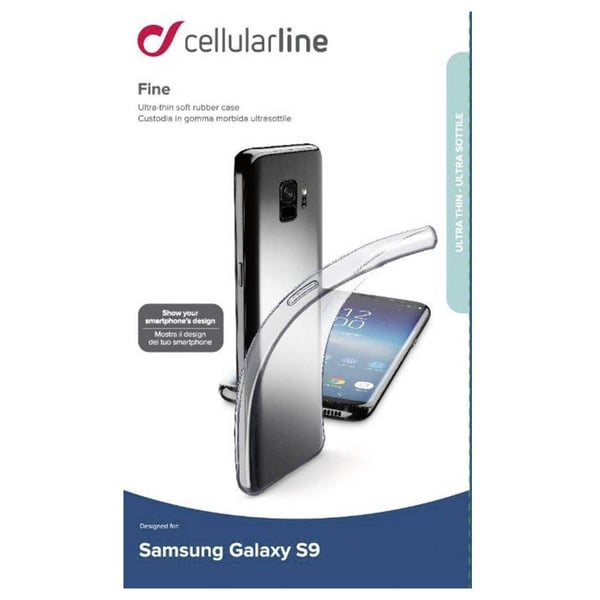 Cellular Line FINECGALS9T Transparent Back Cover For Samsung Galaxy S9 Cellular Line FINECGALS9T Transparent Back Cover For Samsung Galaxy S9