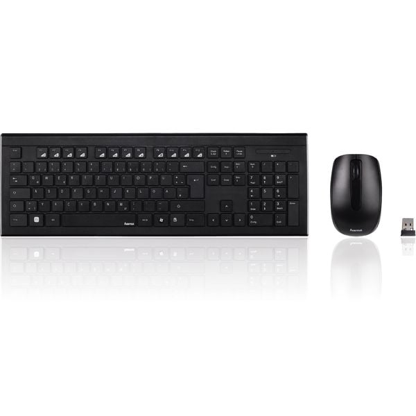 Hama Cortino Wireless Keyboard & Mouse Black Hama Cortino Wireless Keyboard & Mouse Black