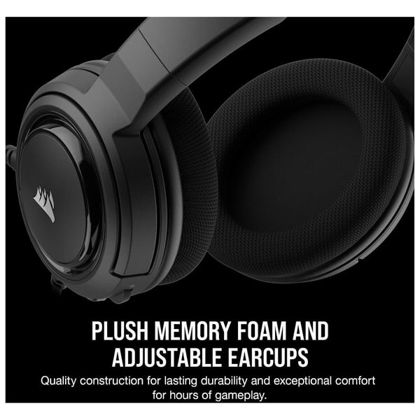 Corsair HS35 On Ear Gaming Headset Carbon Corsair HS35 On Ear Gaming Headset Carbon