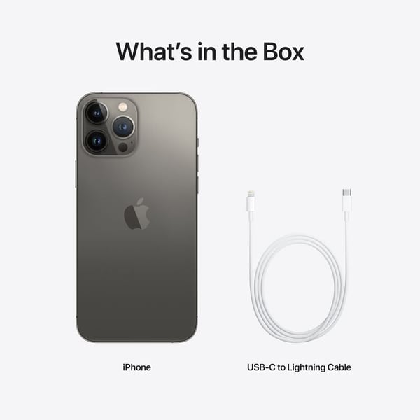 iPhone 13 Pro Max 128GB Graphite with Facetime - Middle East Version iPhone 13 Pro Max 128GB Graphite with Facetime - Middle East Version