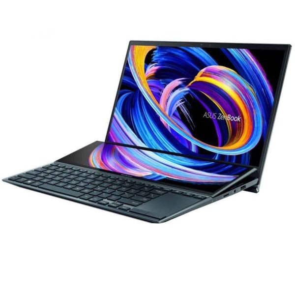 Asus ZenBook Duo UX482EG-KA087T Laptop – Core i7 2.8GHz 16GB 1TB 2GB Win10Home 14inch FHD Celestial Blue English/Arabic Keyboard Asus ZenBook Duo UX482EG-KA087T Laptop – Core i7 2.8GHz 16GB 1TB 2GB Win10Home 14inch FHD Celestial Blue English/Arabic Keyboard