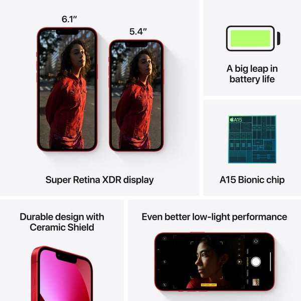 iPhone 13 256GB (PRODUCT)RED with Facetime – Middle East Version iPhone 13 256GB (PRODUCT)RED with Facetime – Middle East Version