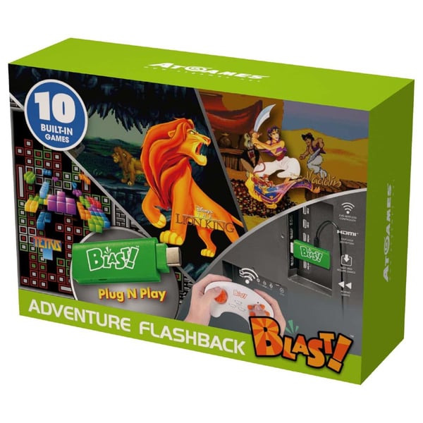 AtGames WD3308 Adventure Flashback Blast Console With 10 Built-In Games AtGames WD3308 Adventure Flashback Blast Console With 10 Built-In Games