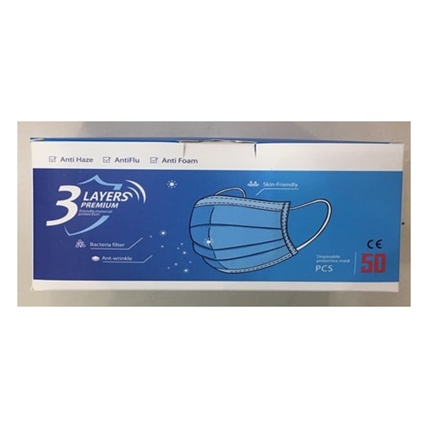 Disposable Protective 3 Layers Premium Face Mask 50 pcs Disposable Protective 3 Layers Premium Face Mask 50 pcs