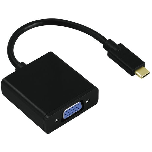 Hama USB Type C To VGA Adapter Black Hama USB Type C To VGA Adapter Black