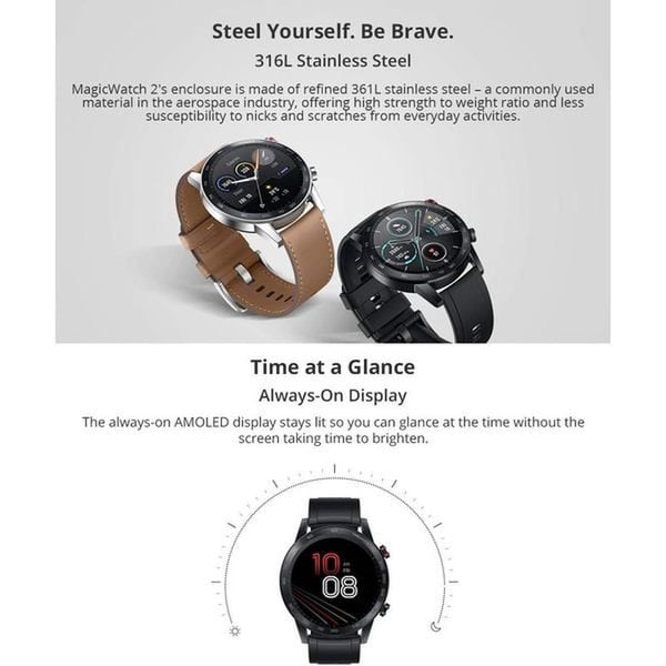 Honor MINOSB19S Magic Watch 2 46mm Black + B19HN Smart Body Scale Honor MINOSB19S Magic Watch 2 46mm Black + B19HN Smart Body Scale
