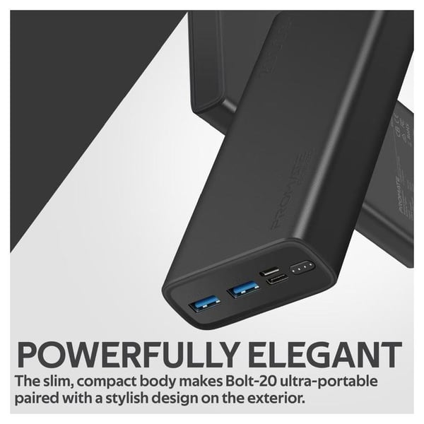 Promate Power Bank 20000mAh Black Promate Power Bank 20000mAh Black
