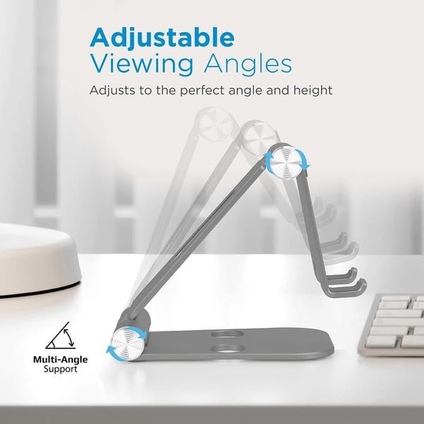 Promate Minimalist Folding Desk Stand Grey Promate Minimalist Folding Desk Stand Grey