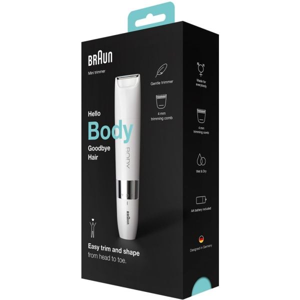 Braun Body Mini Trimmer Wet & Dry BS1000 Braun Body Mini Trimmer Wet & Dry BS1000