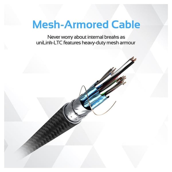 Promate Type-C To Lightning Cable 1.2m Black Promate Type-C To Lightning Cable 1.2m Black