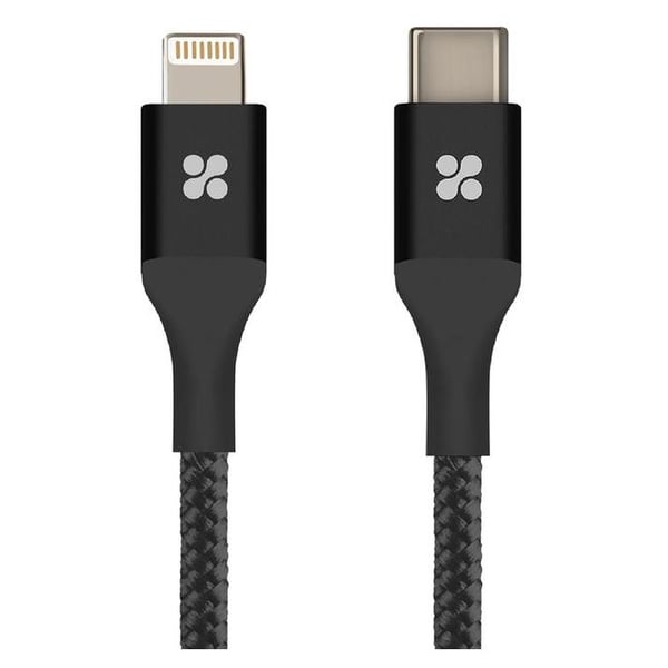 Promate Type-C To Lightning Cable 1.2m Black Promate Type-C To Lightning Cable 1.2m Black