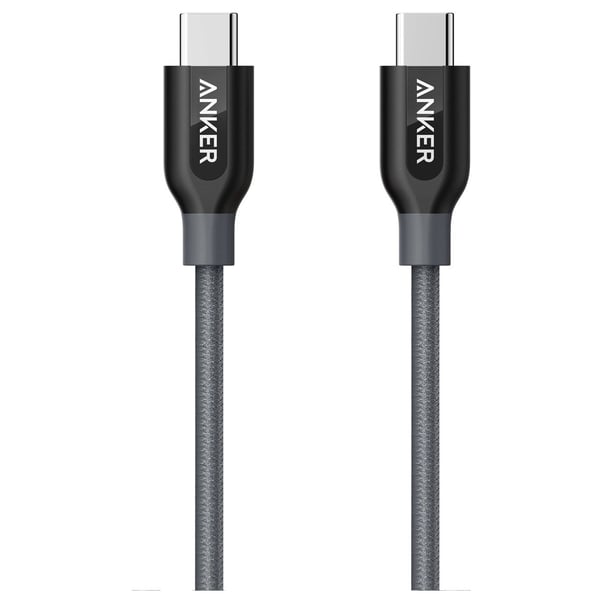 Anker Powerline Plus Type C To Type C Cable 0.9m Grey - A8187HA1 Anker Powerline Plus Type C To Type C Cable 0.9m Grey - A8187HA1