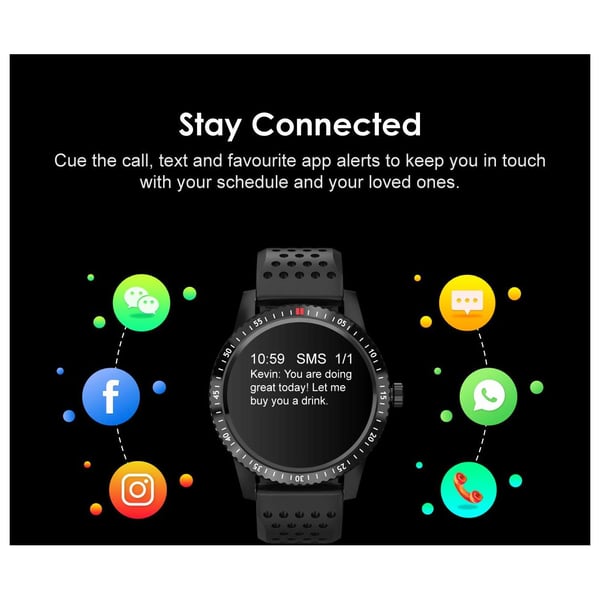 Oraimo OSW-10 Tempo W Smartwatch - Black Oraimo OSW-10 Tempo W Smartwatch - Black