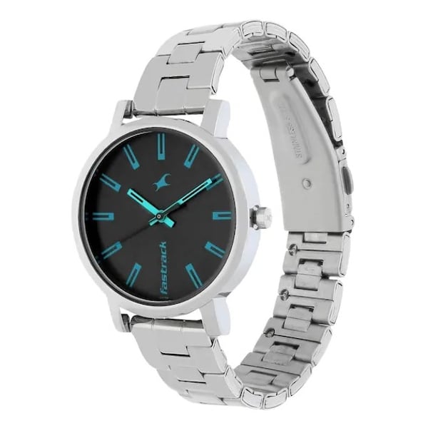 Fastrack 68010SM04 Fundamentals Ladies Watch Grey/SS Fastrack 68010SM04 Fundamentals Ladies Watch Grey/SS