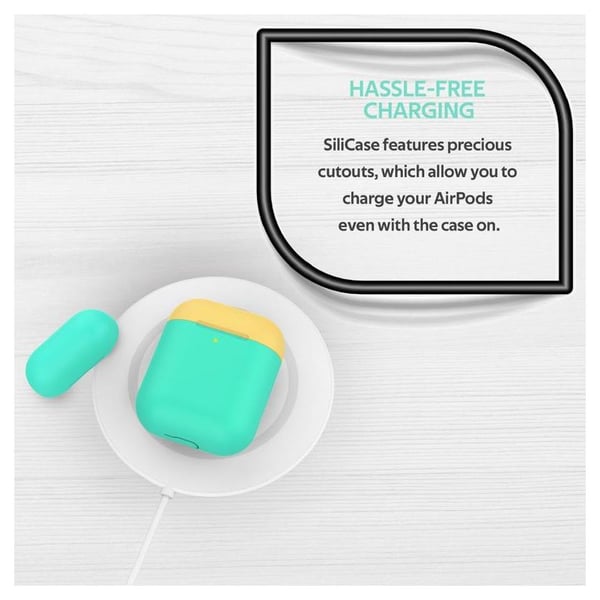 Promate SILICASE Silicon Case For AirPods Green Promate SILICASE Silicon Case For AirPods Green