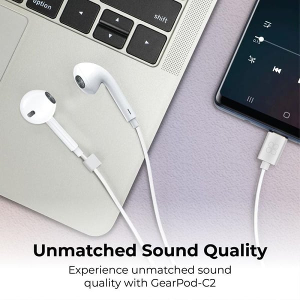 Promate Gearpod-C2-W In Ear Type-C Headset White Promate Gearpod-C2-W In Ear Type-C Headset White