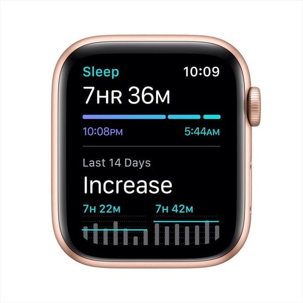 Apple Watch SE GPS 44mm Gold Aluminum Case with Pink Sand Sport Band Apple Watch SE GPS 44mm Gold Aluminum Case with Pink Sand Sport Band