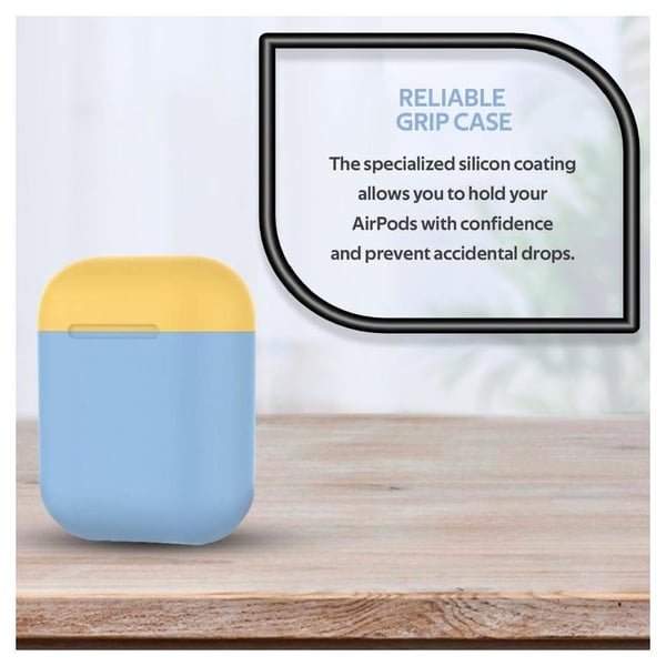 Promate SILICASE Silicon Case For AirPods Blue Promate SILICASE Silicon Case For AirPods Blue