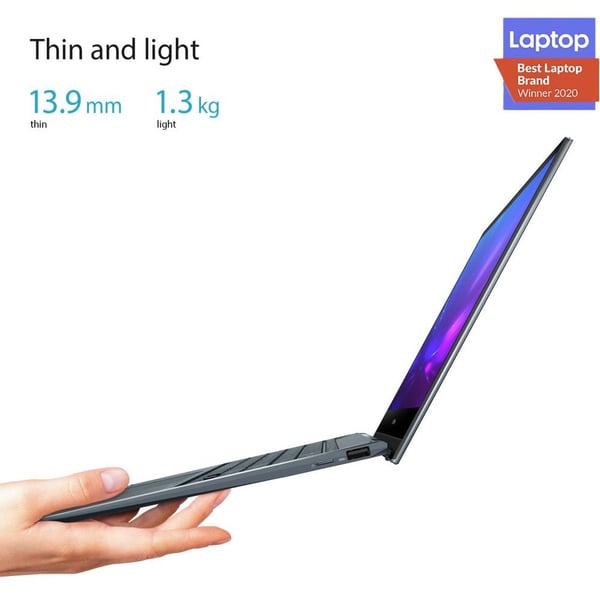 Asus ZenBook Flip 13 UX363JA-EM141T 2 in 1 Laptop – Core i5 1.1GHz 8GB 512GB Shared Win10Home 13.3inch FHD Pine Grey English/Arabic Keyboard Asus ZenBook Flip 13 UX363JA-EM141T 2 in 1 Laptop – Core i5 1.1GHz 8GB 512GB Shared Win10Home 13.3inch FHD Pine Grey English/Arabic Keyboard