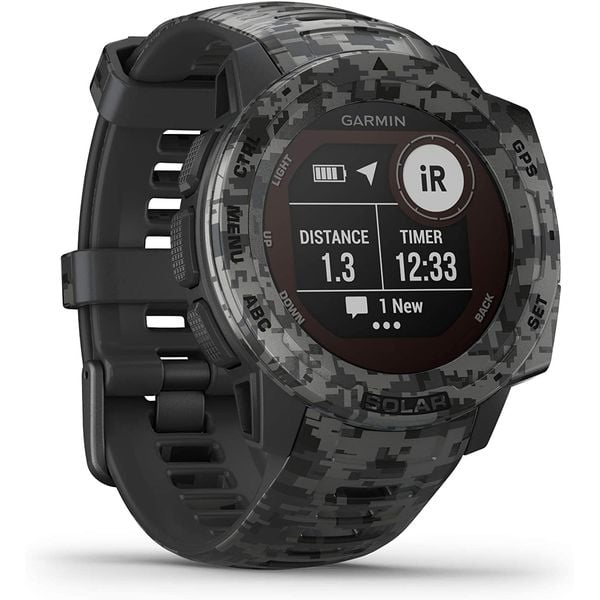Garmin 010-02293-05 Instinct Solar Camo Edition Graphite Camo Garmin 010-02293-05 Instinct Solar Camo Edition Graphite Camo