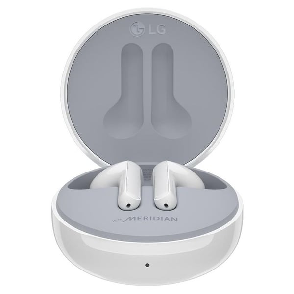 LG HBS-FN6 In Ear Earbuds, Wireless Bluetooth Earbuds, UVNano 99.9% Bacteria Free Wireless Charging Case, Wireless Headphones with Dual Microphones , IPX4 Water-Resistant, White LG HBS-FN6 In Ear Earbuds, Wireless Bluetooth Earbuds, UVNano 99.9% Bacteria Free Wireless Charging Case, Wireless Headphones with Dual Microphones , IPX4 Water-Resistant, White