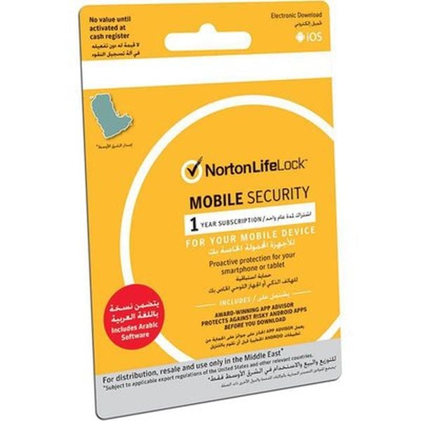 Norton LifeLock 1 Mobile Security with 1 Year Subscription Norton LifeLock 1 Mobile Security with 1 Year Subscription