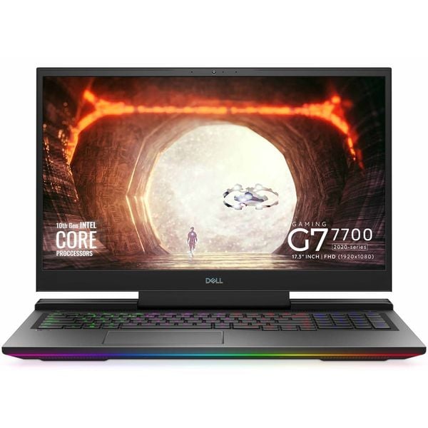 Dell 7700-G7-3600 Laptop - Core i7-10750H 2.60GHz 16GB 1TB SSD 6GB Win10H 17.3Inch FHD Black English Arabic Keyboard Dell 7700-G7-3600 Laptop - Core i7-10750H 2.60GHz 16GB 1TB SSD 6GB Win10H 17.3Inch FHD Black English Arabic Keyboard