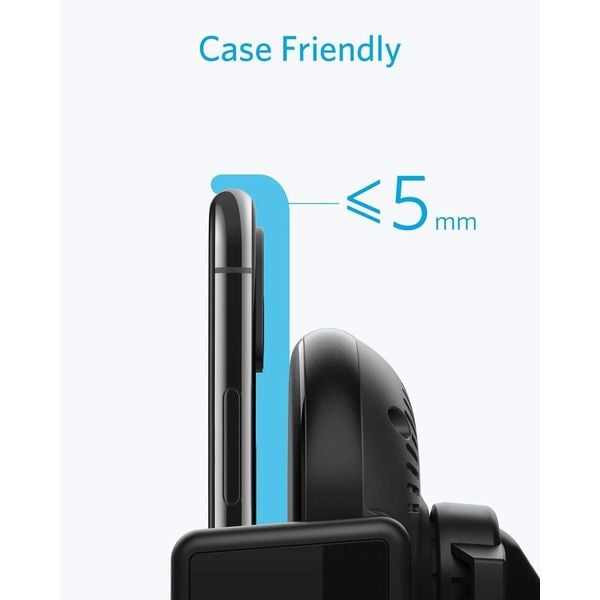 Anker Powerwave 2 Port Wireless Car Charger Black Anker Powerwave 2 Port Wireless Car Charger Black