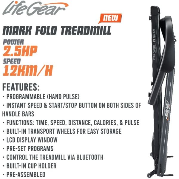 Life Gear 97582H Treadmill Mark-X Fold. 2.5HP 12 Life Gear 97582H Treadmill Mark-X Fold. 2.5HP 12
