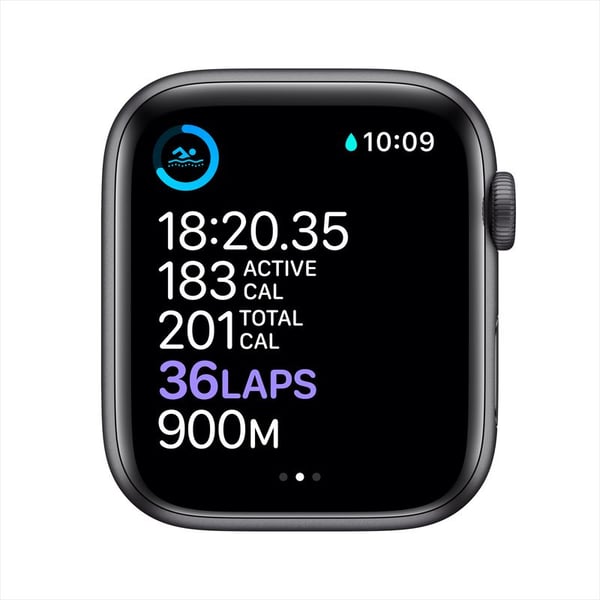 Apple Watch Series 6 GPS 44mm Space Grey Aluminum Case with Black Sport Band Apple Watch Series 6 GPS 44mm Space Grey Aluminum Case with Black Sport Band