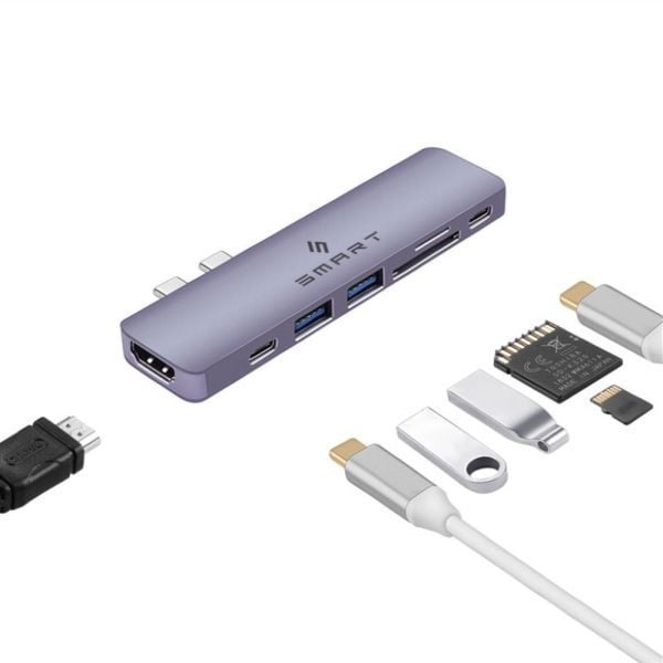 Smart SMHBC7TB Premium 7-in-1 Thunderbolt USB-C Hub Smart SMHBC7TB Premium 7-in-1 Thunderbolt USB-C Hub