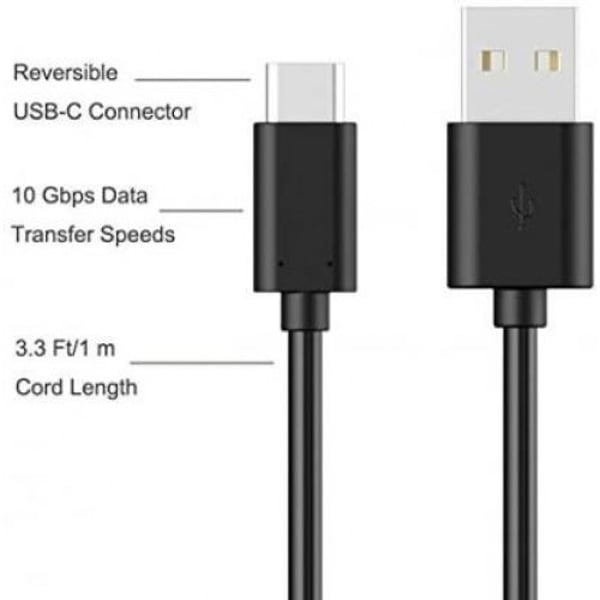 Oraimo OCDC21 Type C Cable 1m Black Oraimo OCDC21 Type C Cable 1m Black