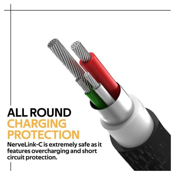 Promate USB-A To USB-C Cable 1.2m Black Promate USB-A To USB-C Cable 1.2m Black
