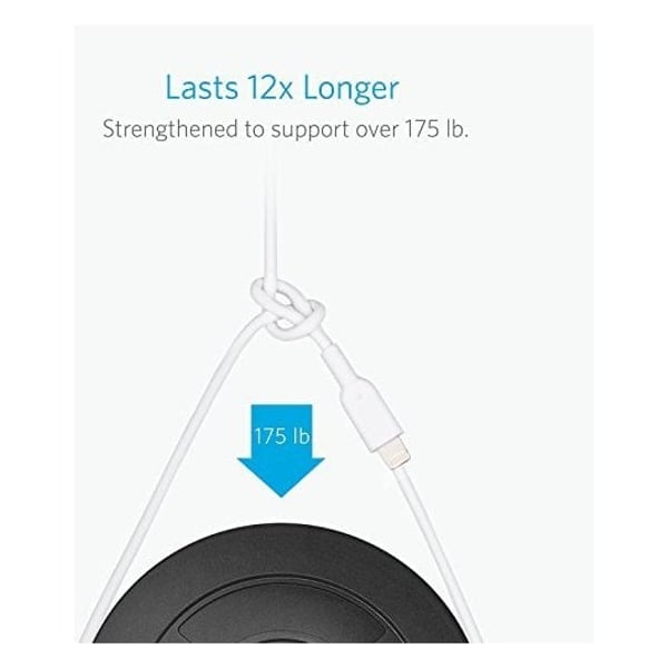 Anker Powerline II Lightning Cable 3m White - A8434H21 Anker Powerline II Lightning Cable 3m White - A8434H21