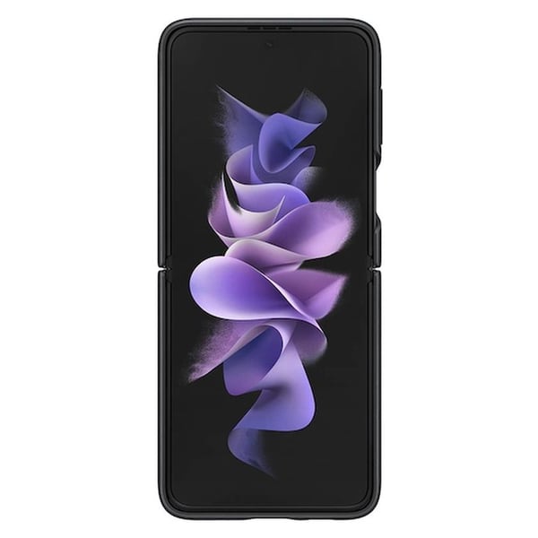 Samsung Galaxy Z Flip3 5G Leather Cover Black Samsung Galaxy Z Flip3 5G Leather Cover Black