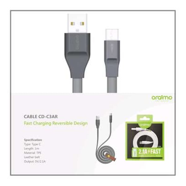 Oraimo CDC3AR USB To Type C Cable 1m Grey Oraimo CDC3AR USB To Type C Cable 1m Grey