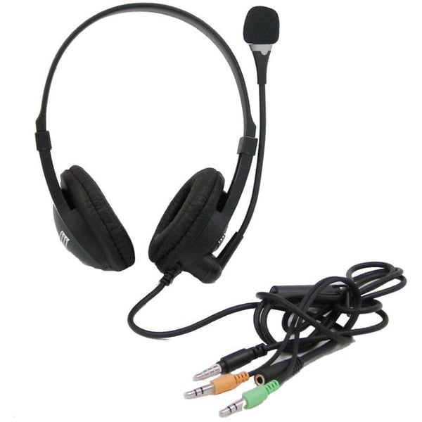 Kodak WHWM-5709 Dual Aux Wired Over Ear Headset Black Kodak WHWM-5709 Dual Aux Wired Over Ear Headset Black