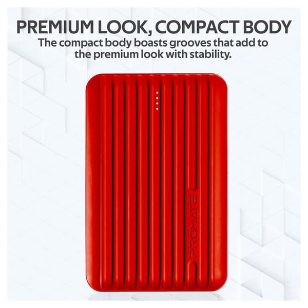 Promate Power Bank 10000mAh Red Promate Power Bank 10000mAh Red