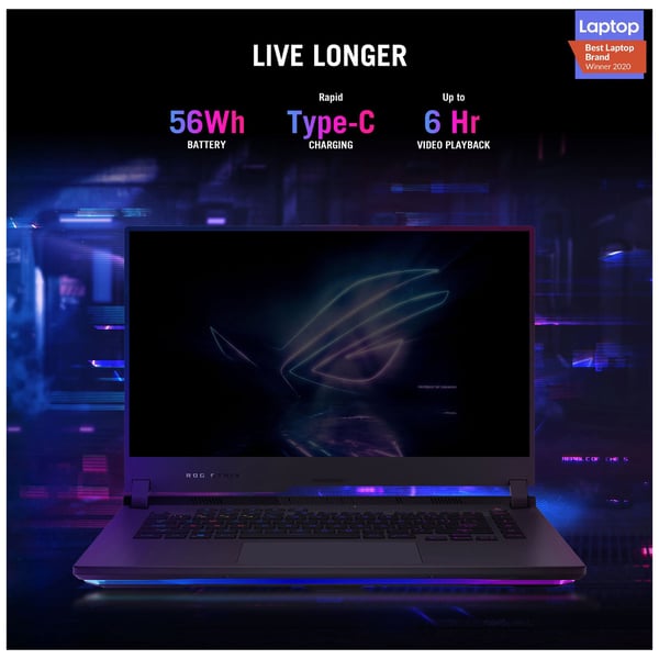 Asus ROG Strix G15 G513QE-HN032T Gaming Laptop - Ryzen 5 8GB 512GB 4GB 3.3GHz Win10 15.6inch FHD Eclipse Grey NVIDIA GeForce RTX 3050 Ti Asus ROG Strix G15 G513QE-HN032T Gaming Laptop - Ryzen 5 8GB 512GB 4GB 3.3GHz Win10 15.6inch FHD Eclipse Grey NVIDIA GeForce RTX 3050 Ti