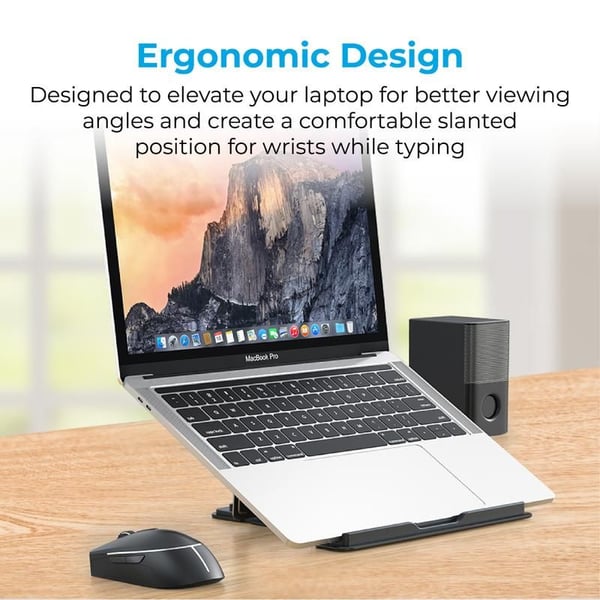 Promate Multi Level Adjustable Laptop Stand Silver Promate Multi Level Adjustable Laptop Stand Silver