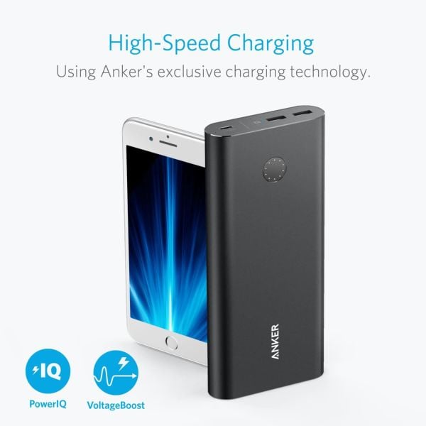 Anker Power Bank 26800 mAh With Powerport III Charger Mini Black B1376K11 Anker Power Bank 26800 mAh With Powerport III Charger Mini Black B1376K11
