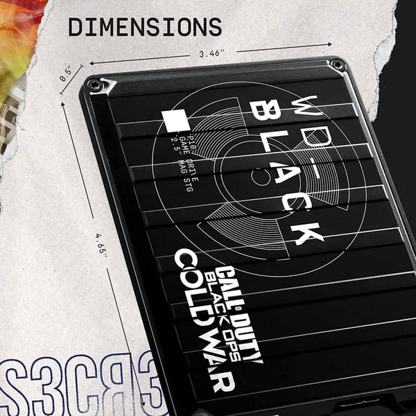 Western Digital COD Black Ops Cold War SE HDD 2TB Black WDBAZC0020BBKWESN Western Digital COD Black Ops Cold War SE HDD 2TB Black WDBAZC0020BBKWESN