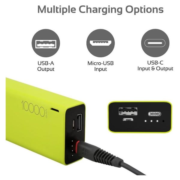 Promate Power Bank 10000mAh Green Promate Power Bank 10000mAh Green